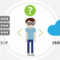 Illustration comparing cloud backup and local backup options, showing a person deciding between on-site storage and cloud data protection.