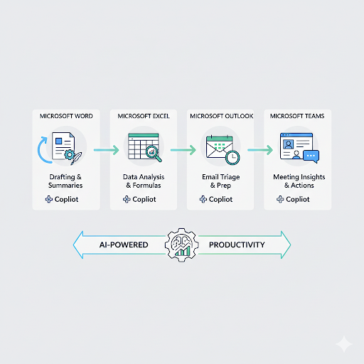 I-driven productivity workflows across Microsoft 365 apps, including Word, Excel, Outlook, and Teams, on the 2026 roadmap