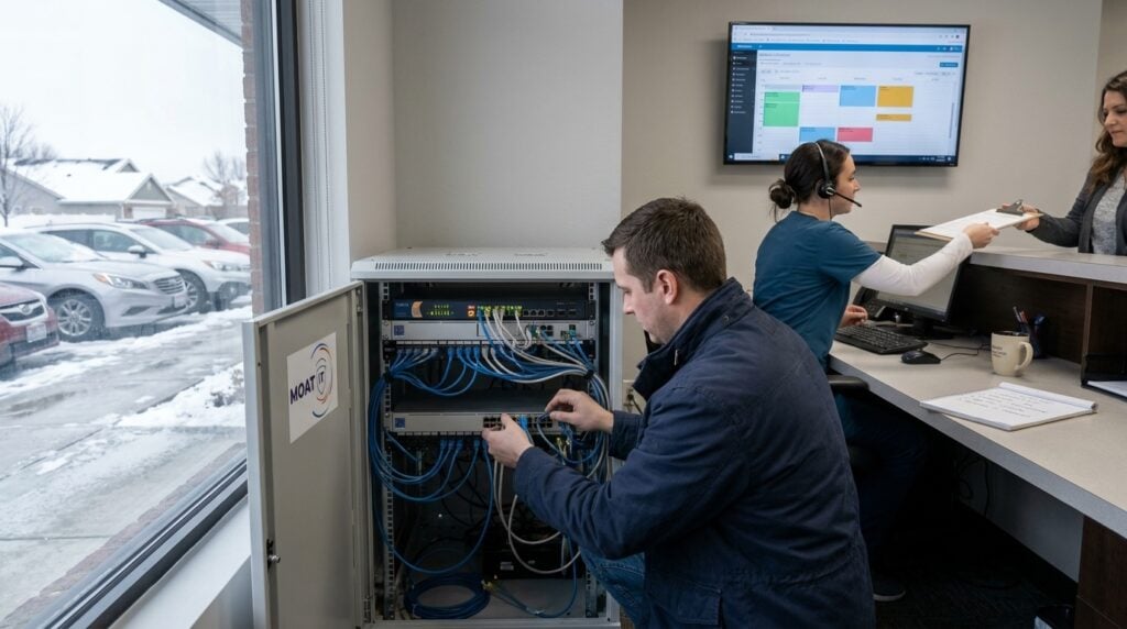 Managed IT services Boise team monitoring cybersecurity systems