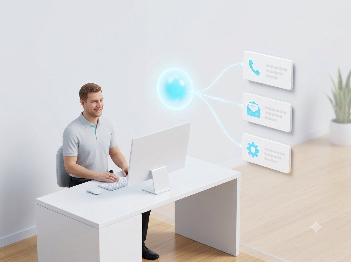 AI and automation for business - AI assistant connecting phones, email and workflows, built by MOATiT