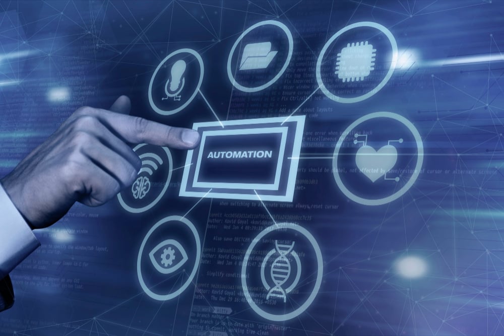 Small business employee using an AI chatbot dashboard