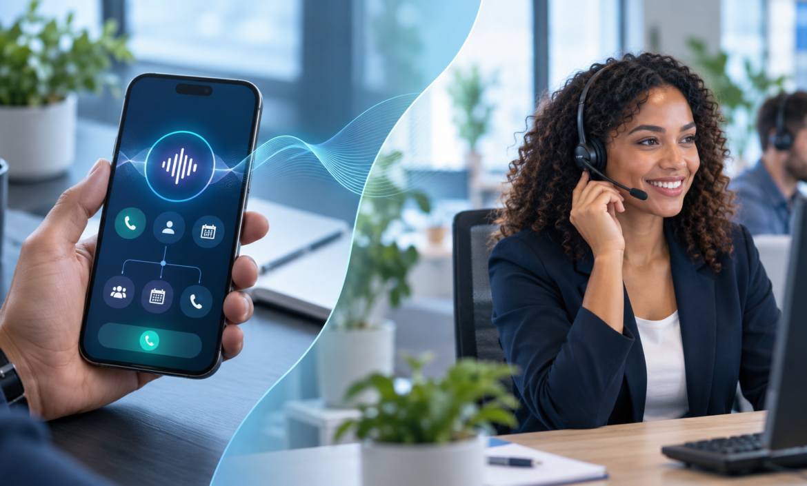 AI phone assistant vs answering service for business calls