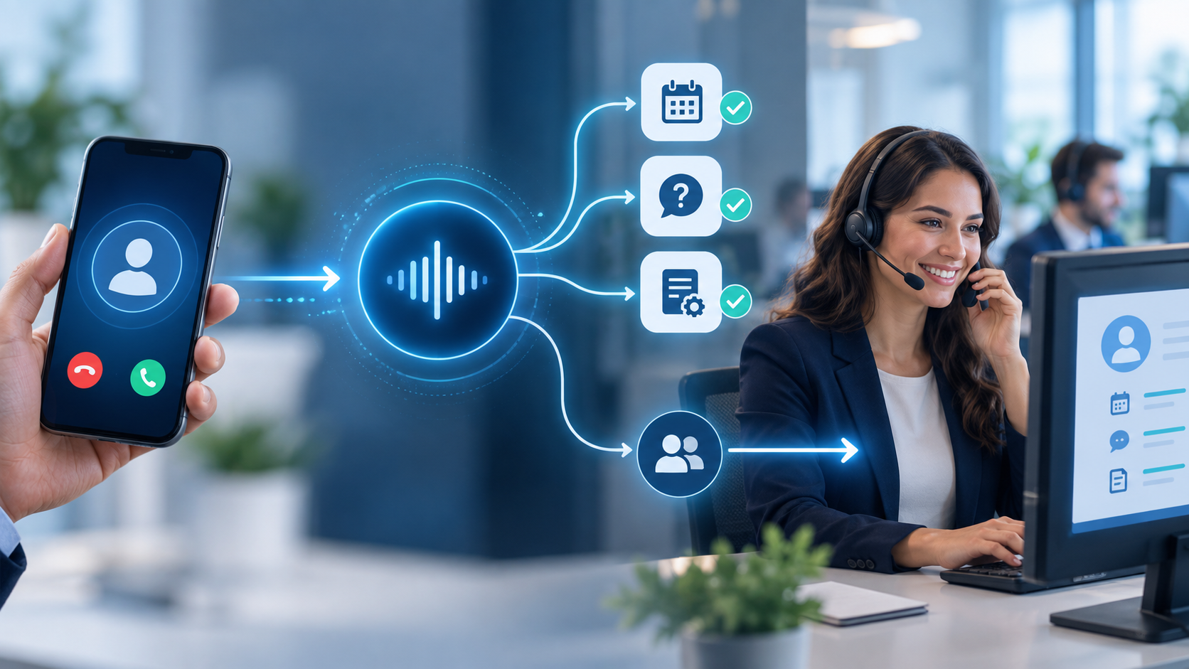 AI phone assistant vs answering service